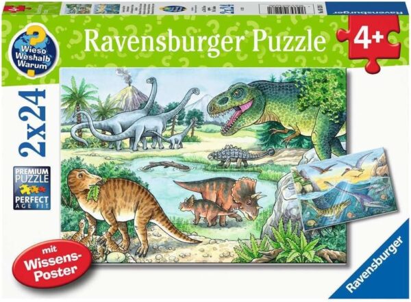 Puzzle 2*24 Dinosaures