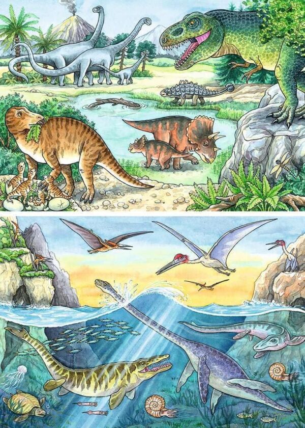 Puzzle 2*24 Dinosaures - Image 2