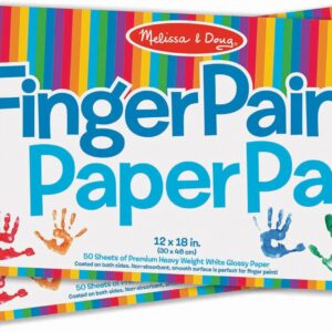 Papier de peinture au doigt - 50 feuilles - 31 x 46 cm