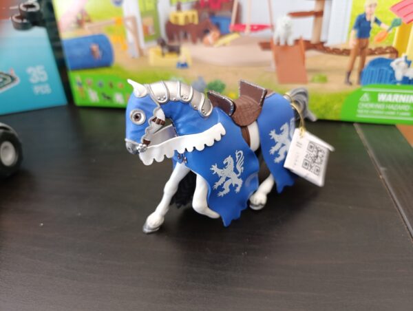 Chevla de guerre bleu